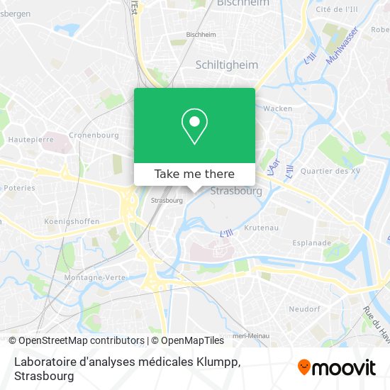 Laboratoire d'analyses médicales Klumpp map
