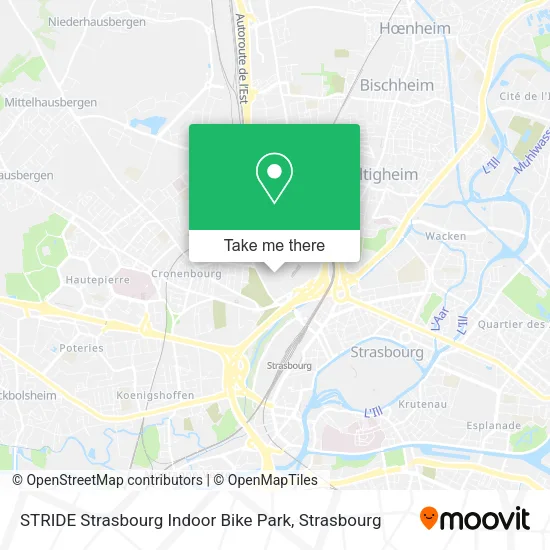 STRIDE Strasbourg Indoor Bike Park map
