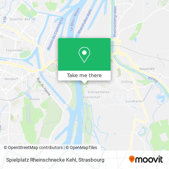 Mapa Spielplatz Rheinschnecke Kehl
