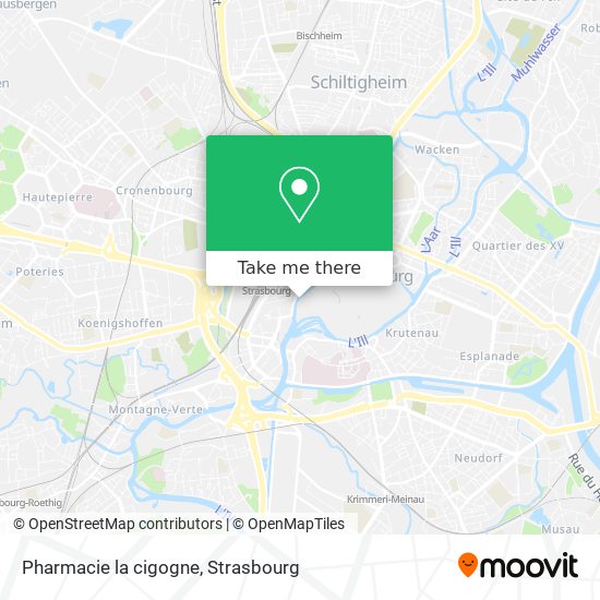 Mapa Pharmacie la cigogne