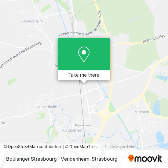 Boulanger Strasbourg - Vendenheim map