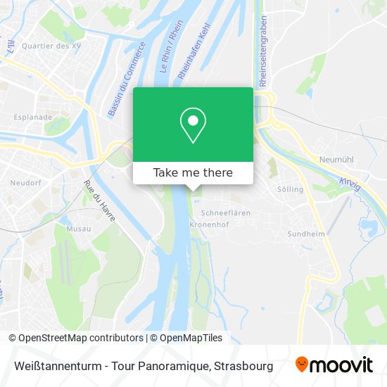 Mapa Weißtannenturm - Tour Panoramique