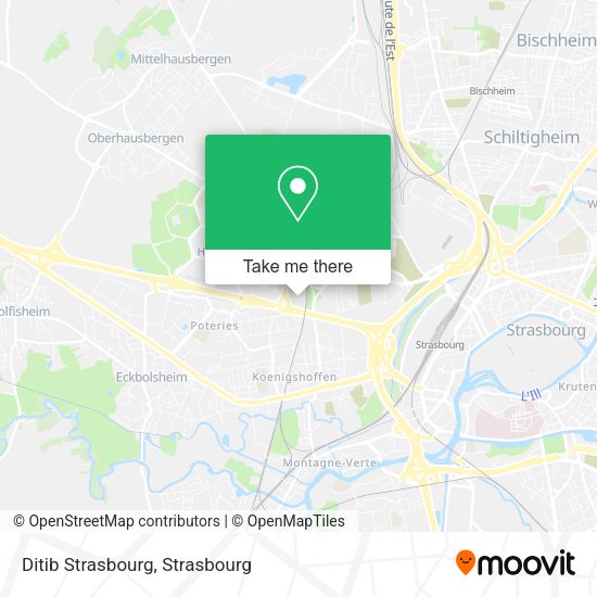 Ditib Strasbourg map