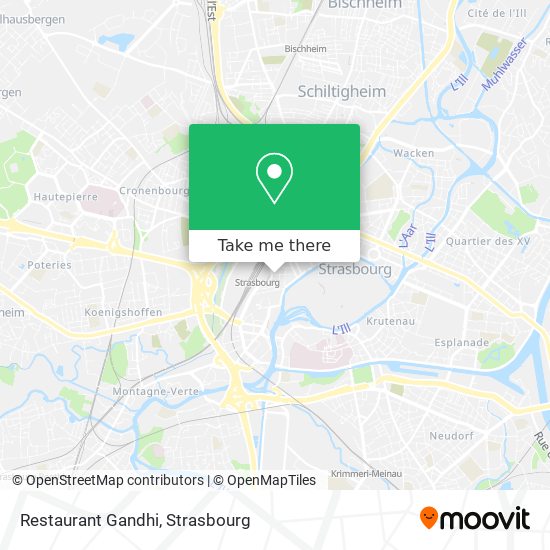 Restaurant Gandhi map