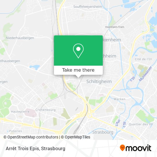 Arrêt Trois Epis map