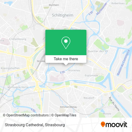 Strasbourg Cathedral map
