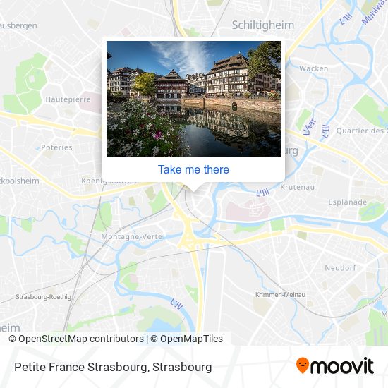 Mapa Petite France Strasbourg