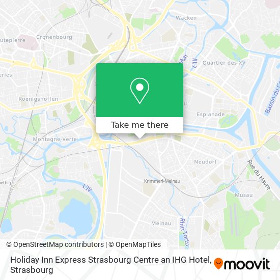 Holiday Inn Express Strasbourg Centre an IHG Hotel map