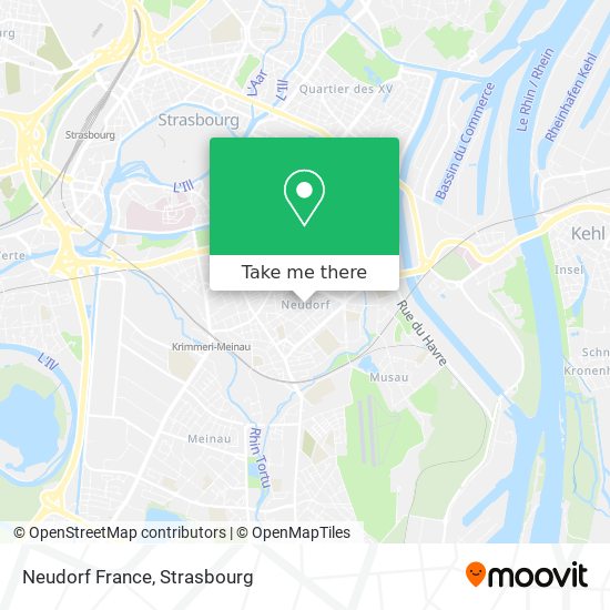 Neudorf France map