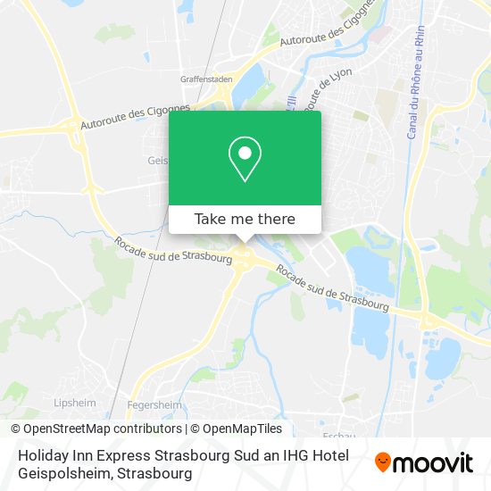 Mapa Holiday Inn Express Strasbourg Sud an IHG Hotel Geispolsheim