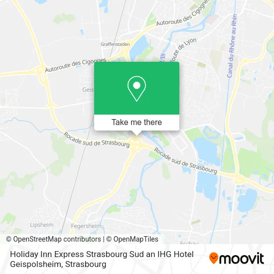 Holiday Inn Express Strasbourg Sud an IHG Hotel Geispolsheim map