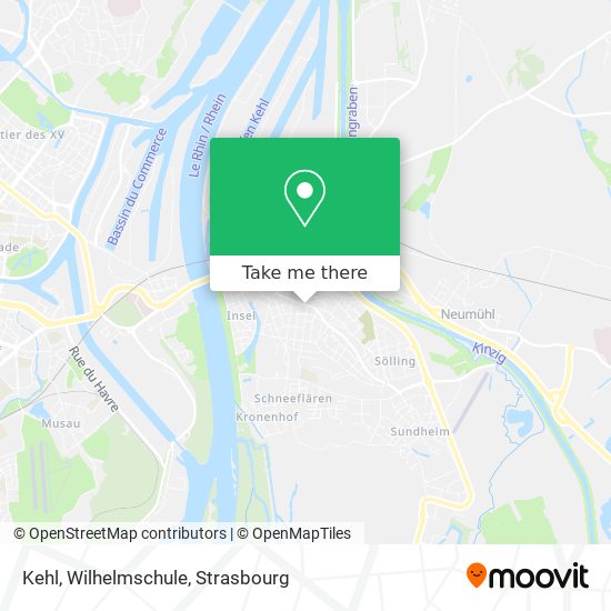 Kehl, Wilhelmschule map