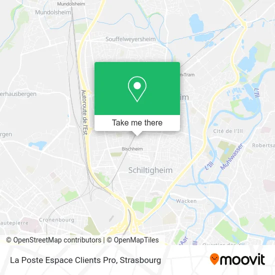 La Poste Espace Clients Pro map