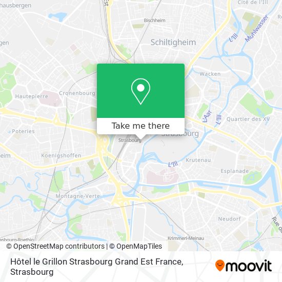 Hôtel le Grillon Strasbourg Grand Est France map