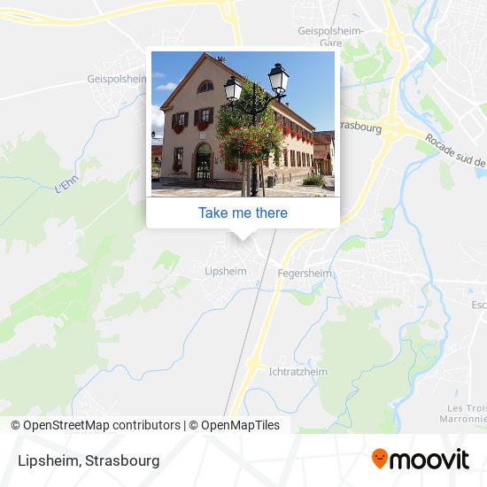 Mapa Lipsheim