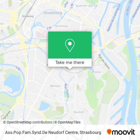 Ass.Pop.Fam.Synd.De Neudorf Centre map