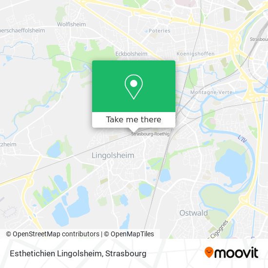 Esthetichien Lingolsheim map