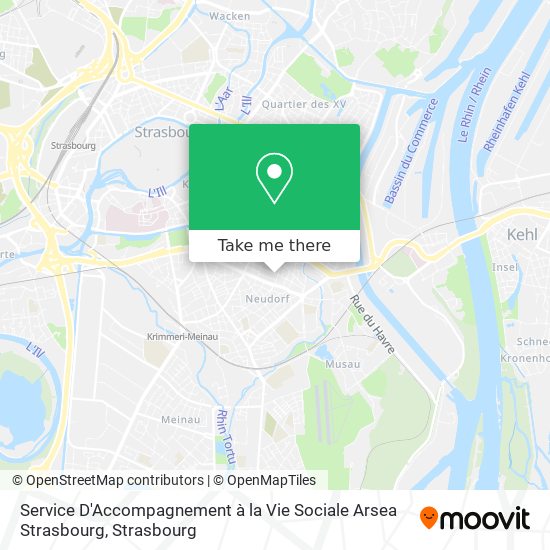 Mapa Service D'Accompagnement à la Vie Sociale Arsea Strasbourg