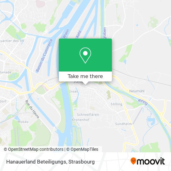 Mapa Hanauerland Beteiligungs