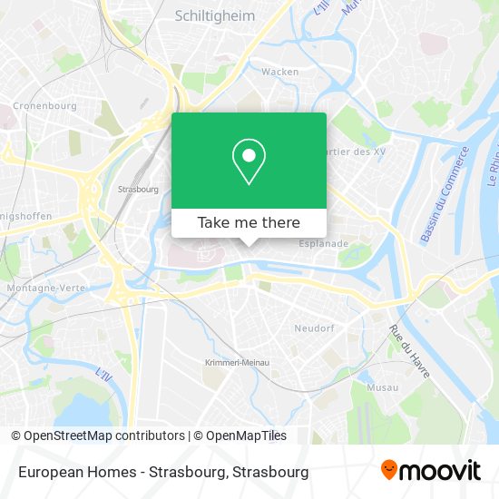 Mapa European Homes - Strasbourg