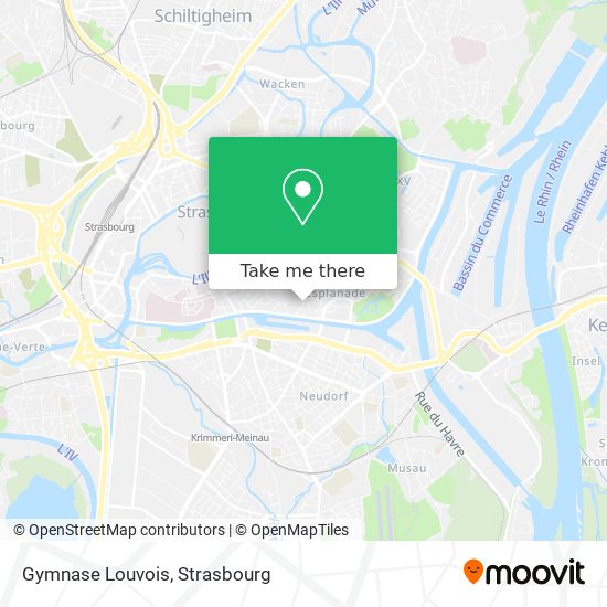 Gymnase Louvois map