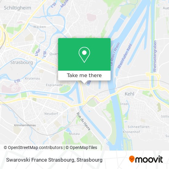 Swarovski France Strasbourg map