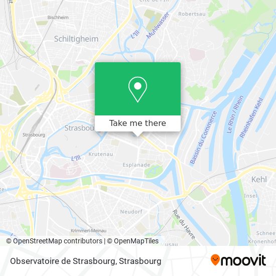 Observatoire de Strasbourg map