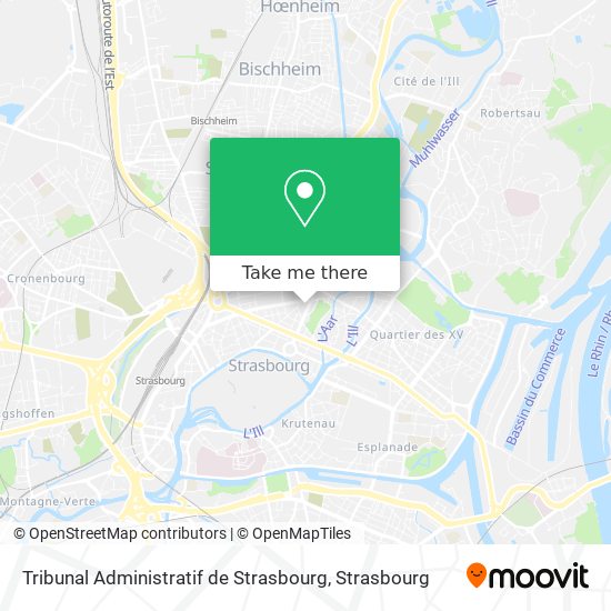 Tribunal Administratif de Strasbourg map