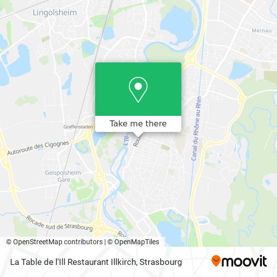 Mapa La Table de l'Ill Restaurant Illkirch