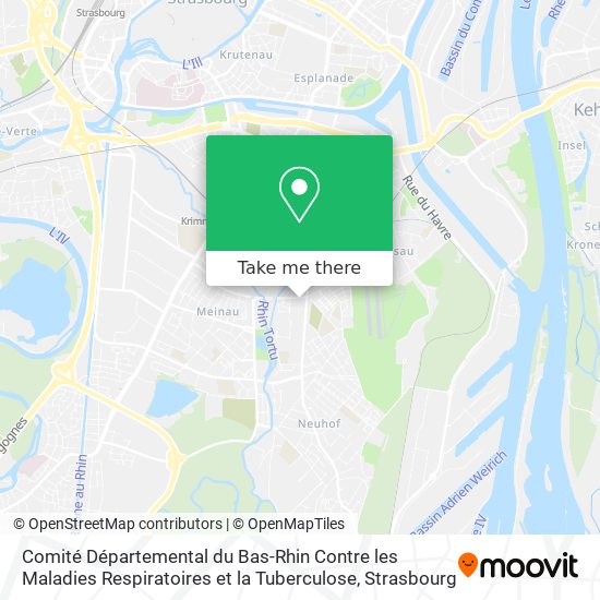 Comité Départemental du Bas-Rhin Contre les Maladies Respiratoires et la Tuberculose map