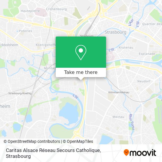 Caritas Alsace Réseau Secours Catholique map
