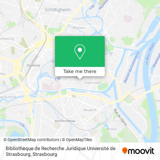 Bibliothèque de Recherche Juridique Université de Strasbourg map