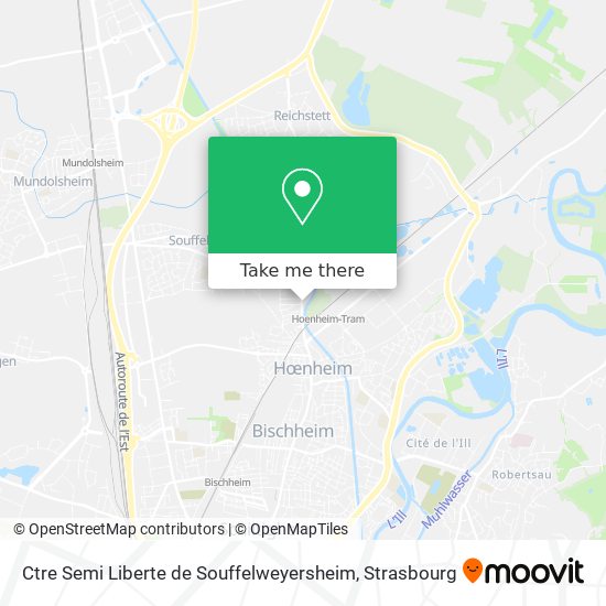 Ctre Semi Liberte de Souffelweyersheim map