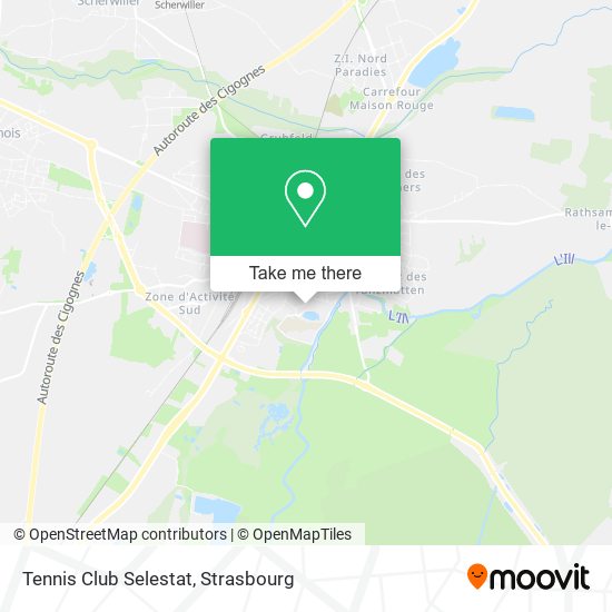 Tennis Club Selestat map