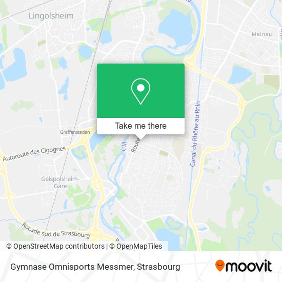 Mapa Gymnase Omnisports Messmer