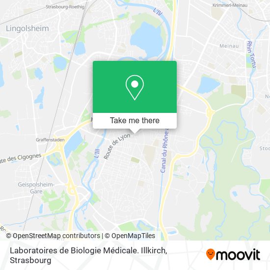 Laboratoires de Biologie Médicale. Illkirch map