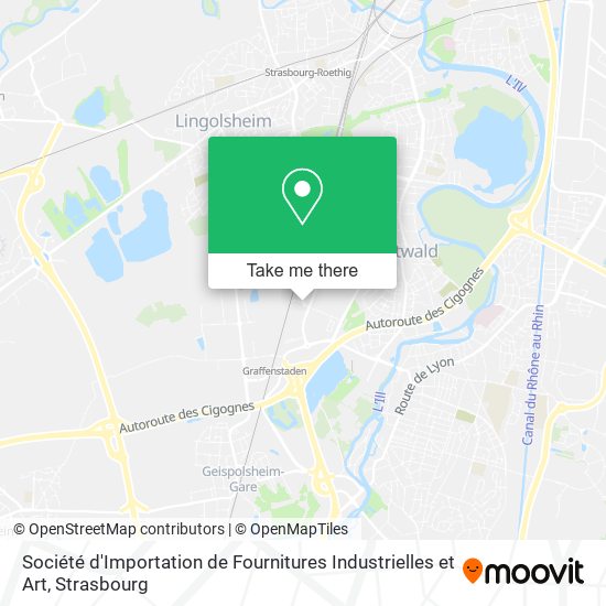 Société d'Importation de Fournitures Industrielles et Art map