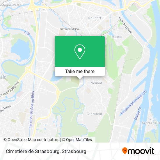 Mapa Cimetière de Strasbourg