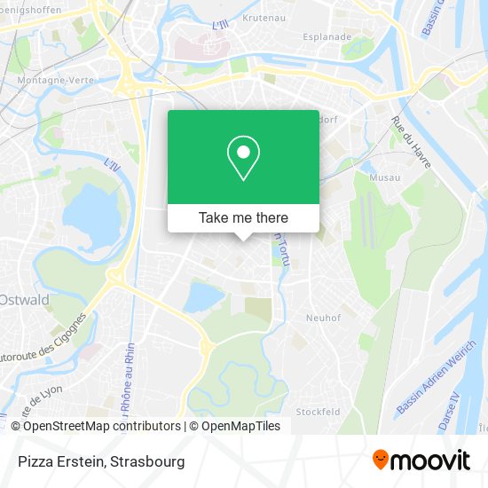 Mapa Pizza Erstein