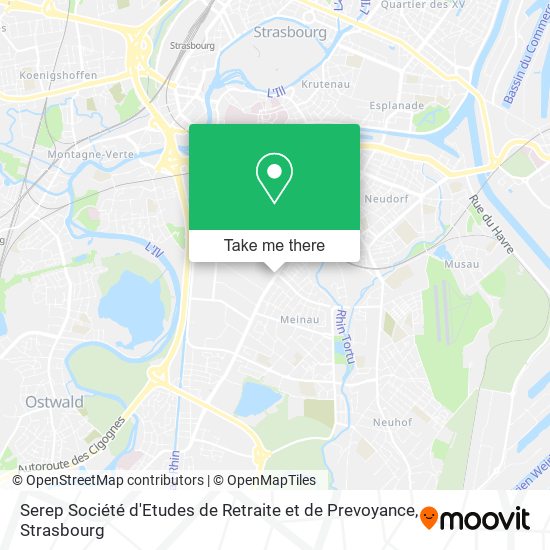 Serep Société d'Etudes de Retraite et de Prevoyance map