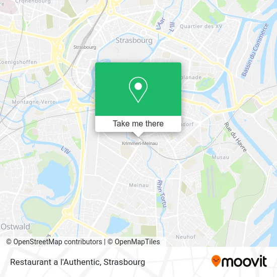 Restaurant a l'Authentic map