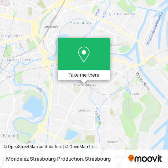 Mapa Mondelez Strasbourg Production