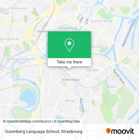 Mapa Gutenberg Language School