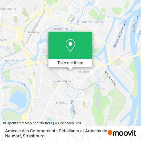 Amicale des Commercants Détaillants et Artisans de Neudorf map