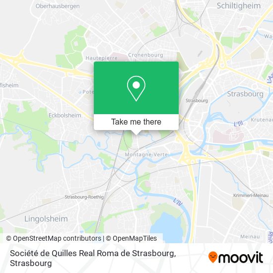 Mapa Société de Quilles Real Roma de Strasbourg