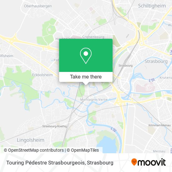 Mapa Touring Pédestre Strasbourgeois