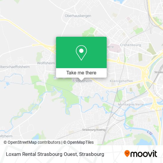 Mapa Loxam Rental Strasbourg Ouest