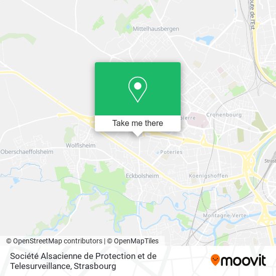 Mapa Société Alsacienne de Protection et de Telesurveillance