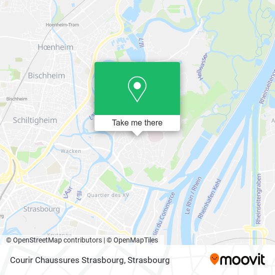 Courir Chaussures Strasbourg map