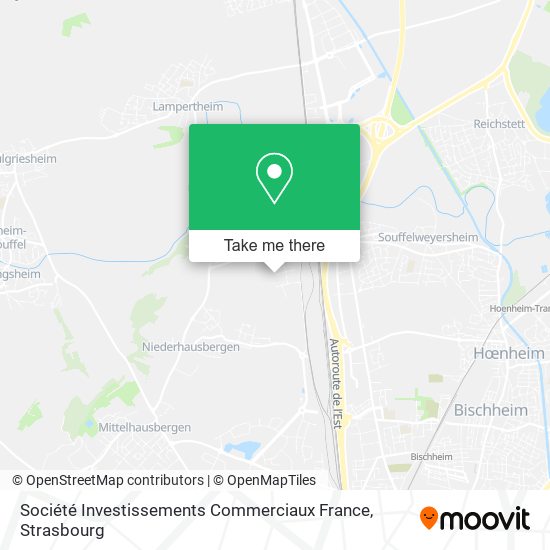 Société Investissements Commerciaux France map